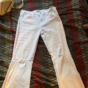White Flare out Jeans